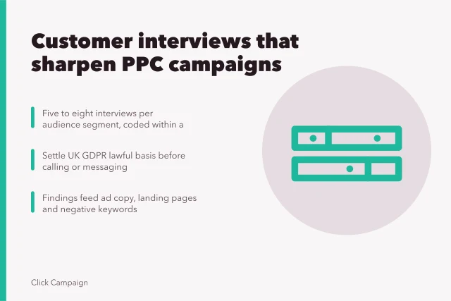 Card on using customer interviews to sharpen paid search campaigns. Seven ways PPC agencies customer interviews sharpen paid search