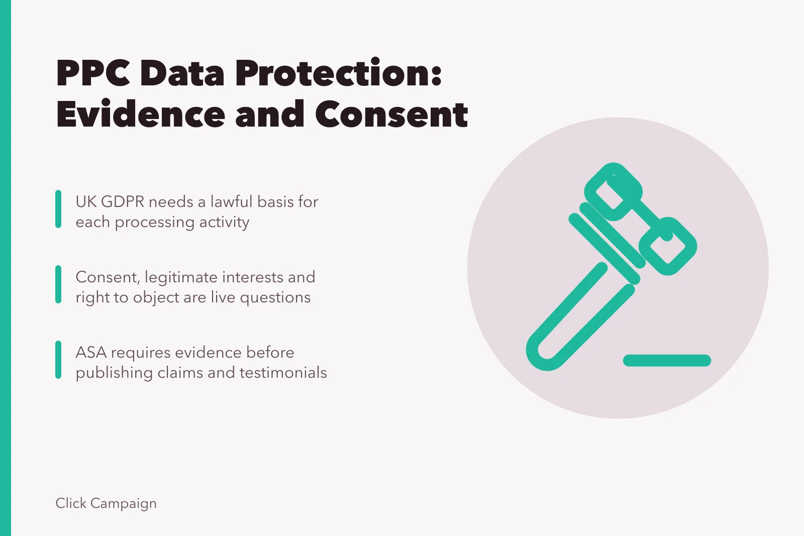 Card on PPC data protection, lawful bases, consent and ASA evidence rules